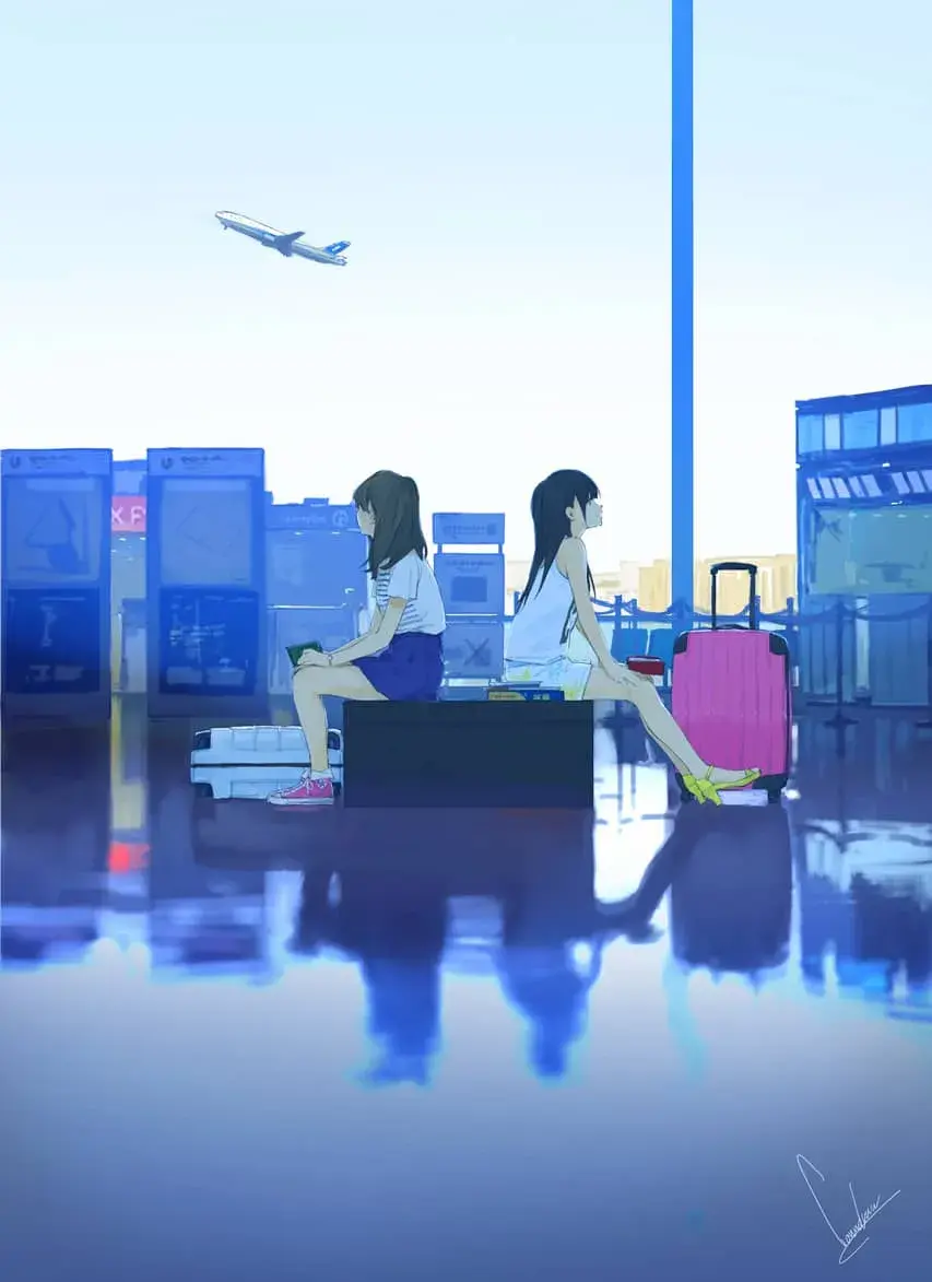 现在，她们一起( 作者：Loundraw）