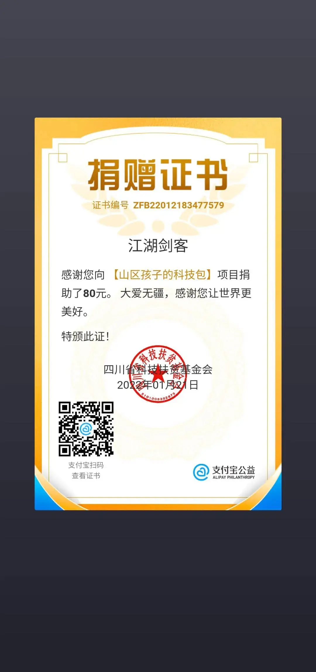 剑客网络公益捐赠公示 - 图19