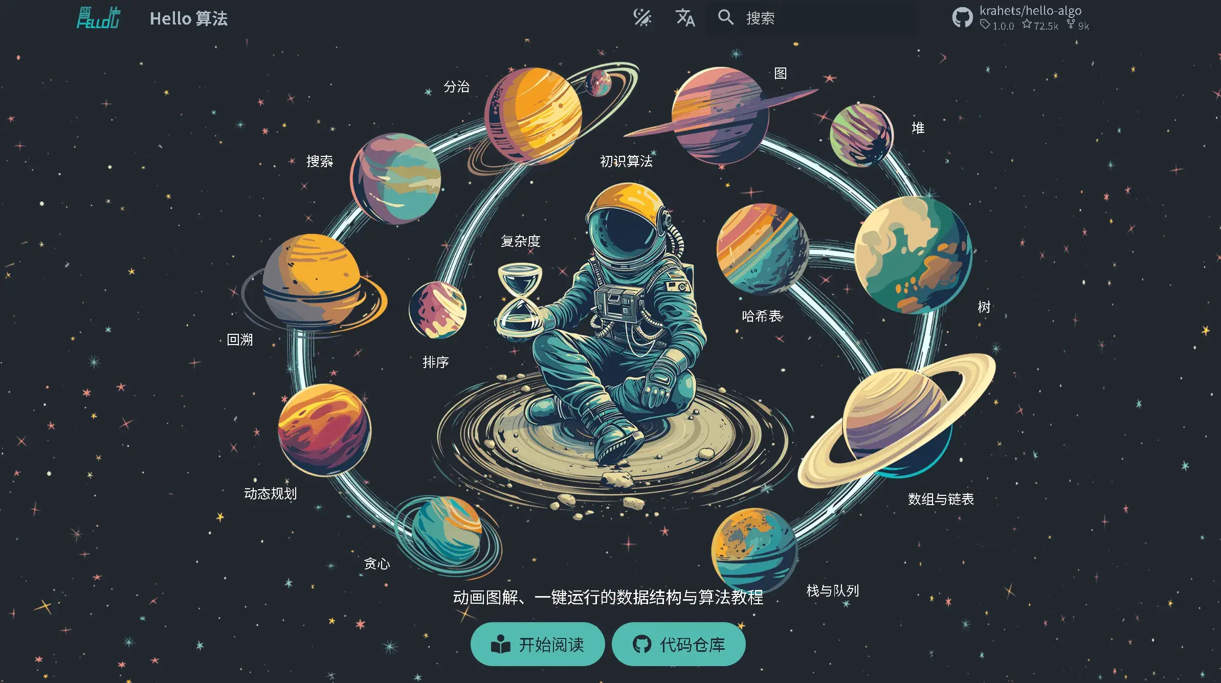 Hello算法书 开源免费/动画图解算法书籍