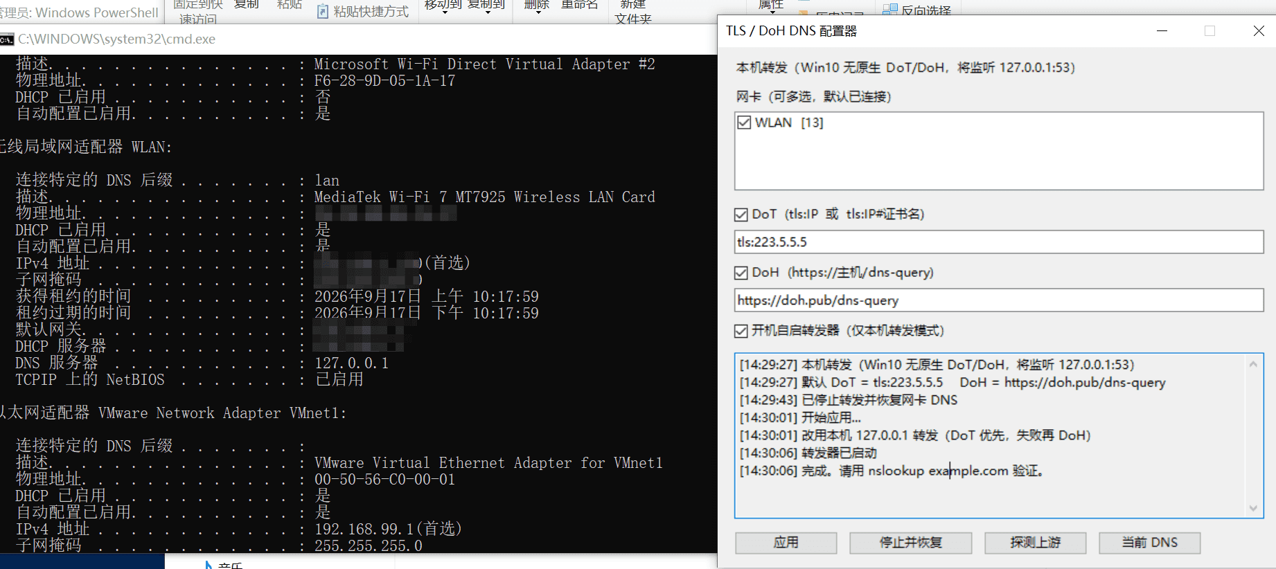 Windows TLSDNS配置器，更加安全上网和使用DNS