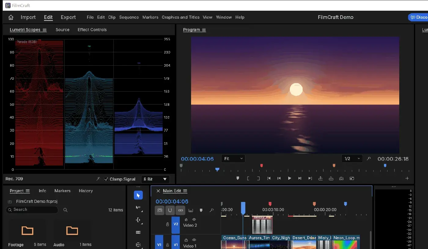 FilmCraft 0.4.0：纯 Rust 重写的开源 PR，整数时基不漂移，CLI 能一句话出片