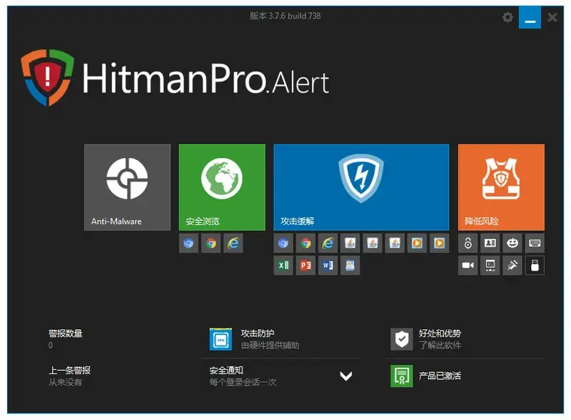 反勒索软件 HitmanPro.Alert 3.7.3 Build 729 正式版