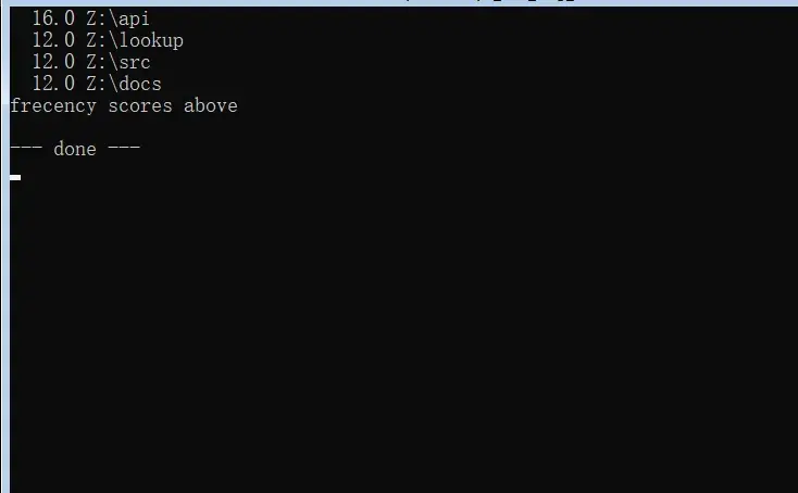 frecency 与 query --list