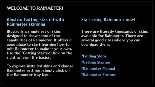 Rainmeter桌面监控皮肤工具4.5.26：CPU、内存、磁盘状态常驻桌面