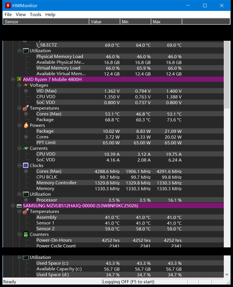 HWMonitor 硬件监控：CPU 显卡温度风扇一眼看清-剑客网-第4张图片