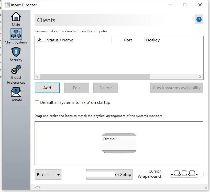 Input Director:一套键鼠控制多台 Windows 电脑-剑客网-第4张图片 Input Director:一套键鼠控制多台 Windows 电脑-剑客网-第4张图片