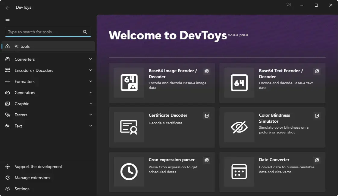 DevToys v2：30 个离线开发小工具一把抓，格式化解码哈希不用开网页-剑客网-第5张图片