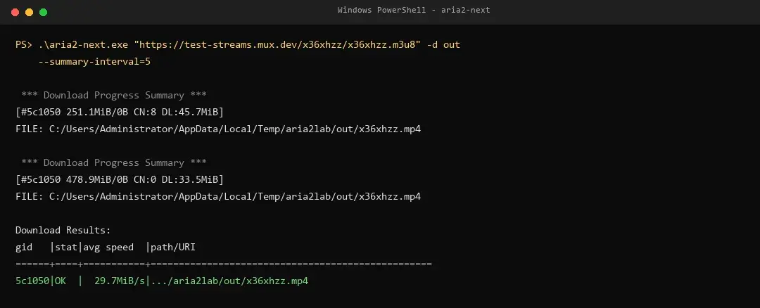 Aria2 Next:aria2 的继任者,原生下载 .m3u8-剑客网-第5张图片 Aria2 Next:aria2 的继任者,原生下载 .m3u8-剑客网-第5张图片