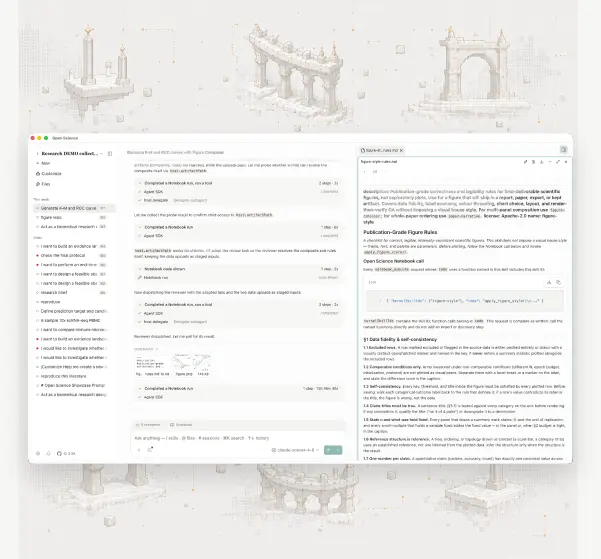 Open-Science:AI 科研工作台,每个结论都能查证据-剑客网-第6张图片 Open-Science:AI 科研工作台,每个结论都能查证据-剑客网-第6张图片