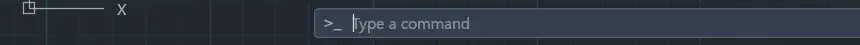 命令行输入框:Type a command,输入命令即时响应