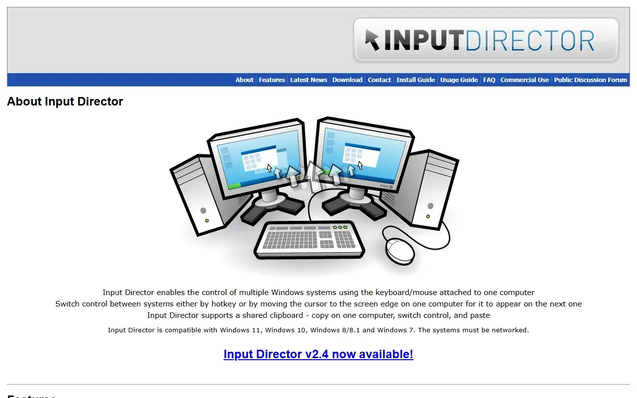 Input Director:一套键鼠控制多台 Windows 电脑-剑客网-第3张图片 Input Director:一套键鼠控制多台 Windows 电脑-剑客网-第3张图片