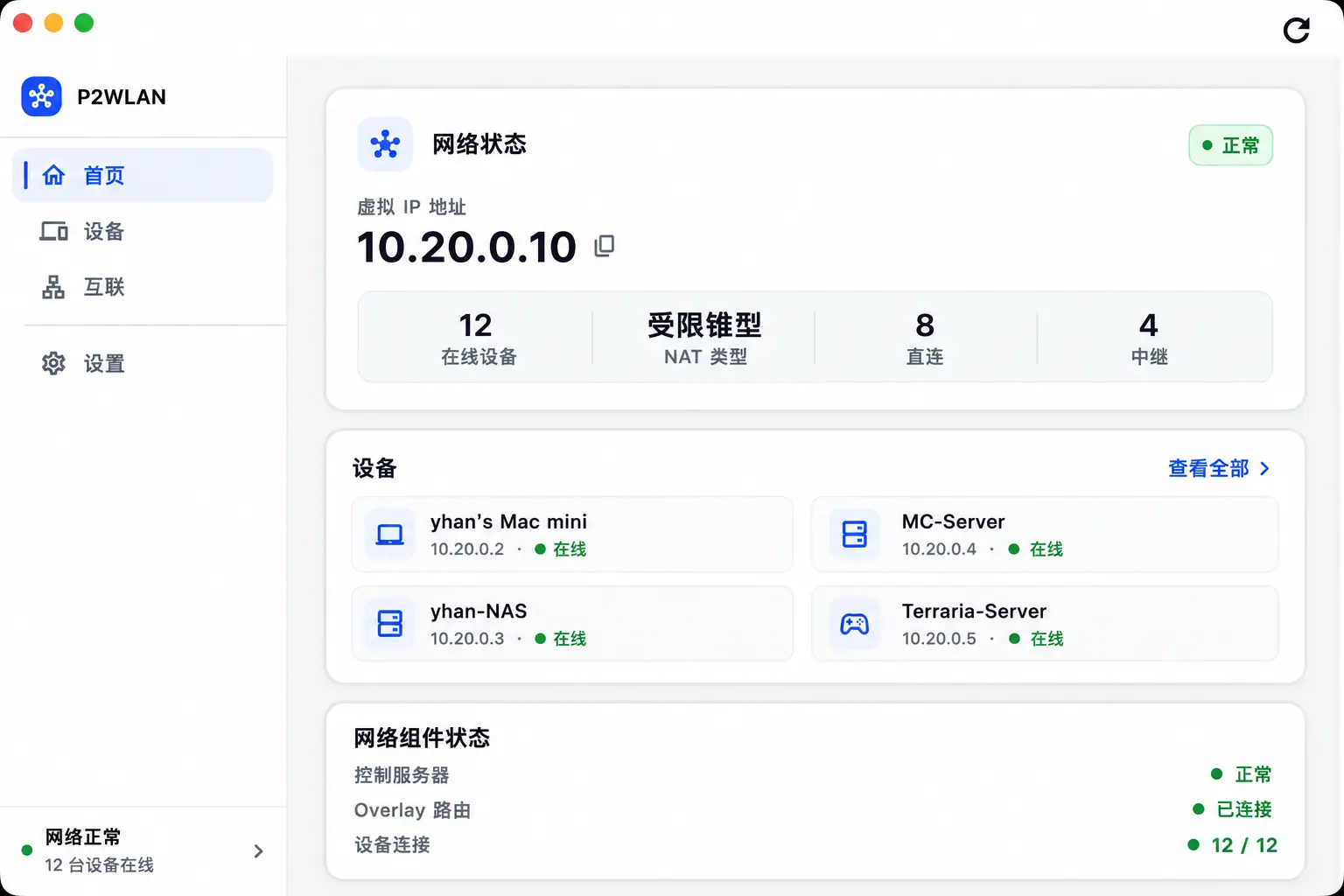 P2WLAN 虚拟局域网:异地设备像插在同一台路由器上