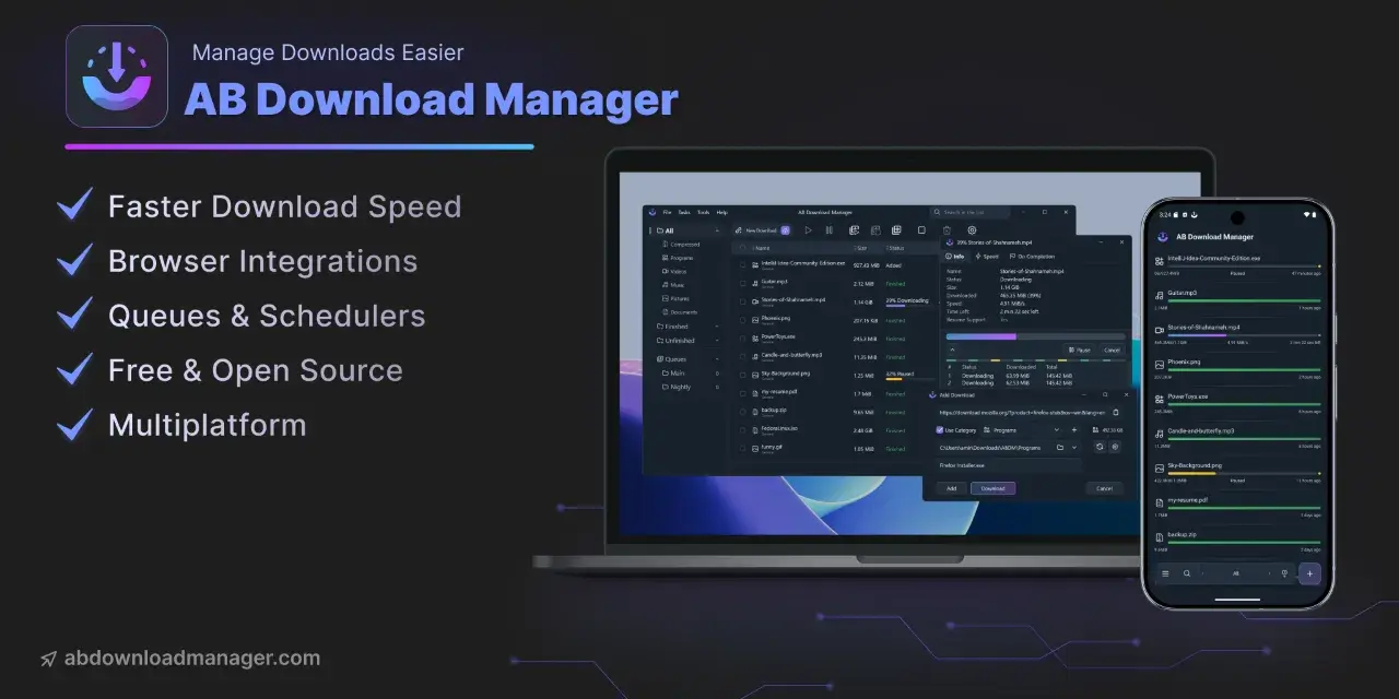 AB Download Manager：下载提速最高 500%-剑客网-第4张图片